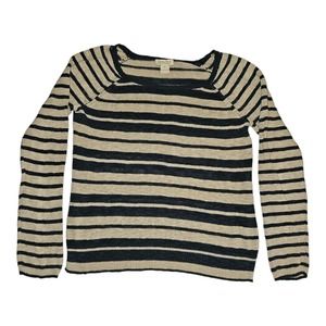 Lucky Brand Sweater Women's Medium Long Sleeve Lightweight Open Knit Casual